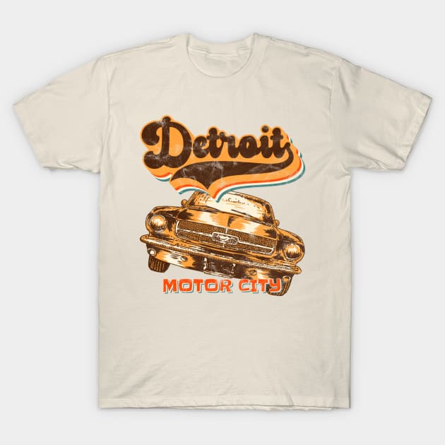 Detroit Motor City / Ford Mustang / Classic Cars T-Shirt by RCDBerlin